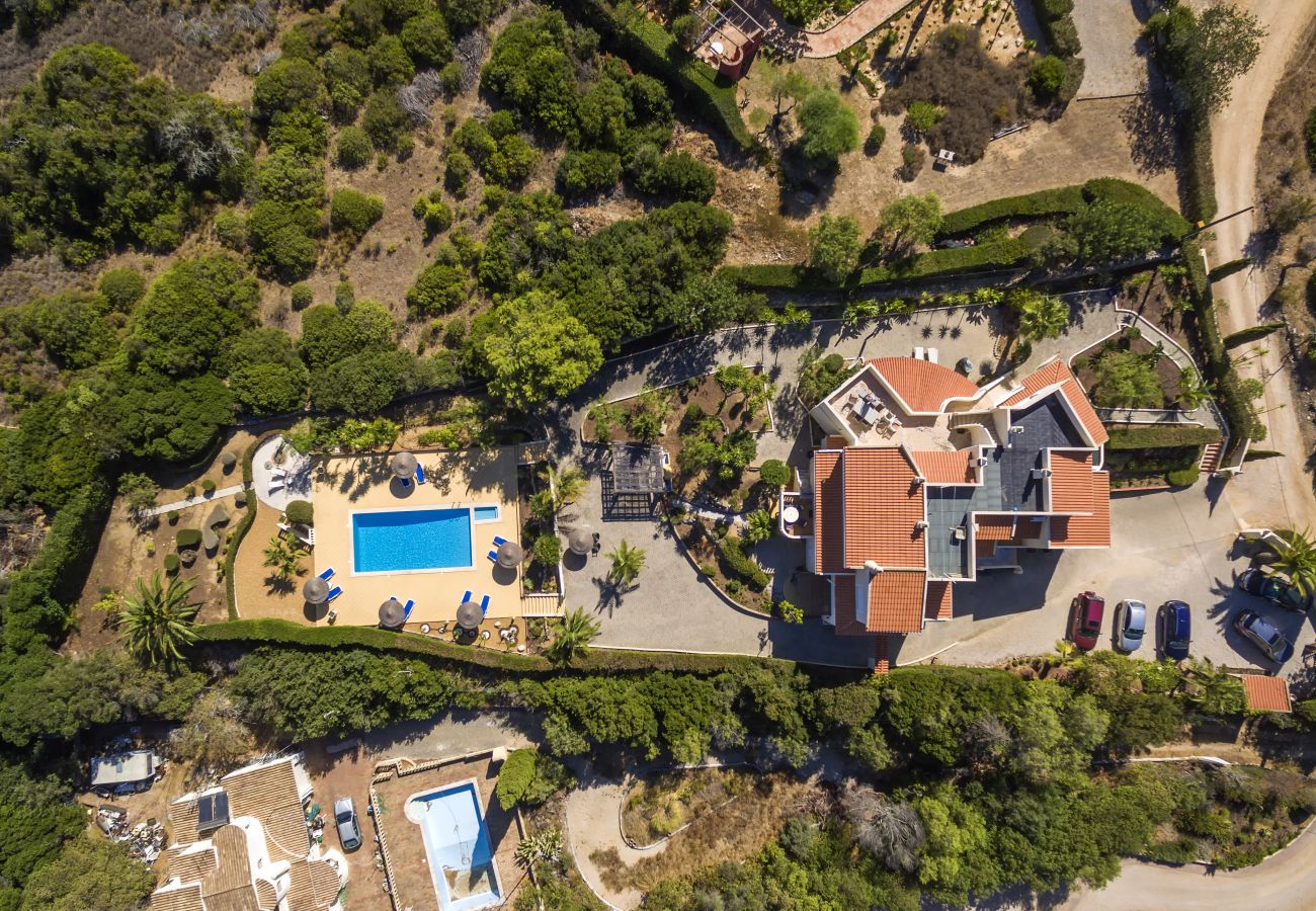 Aerial view of property and garden